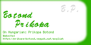 botond prikopa business card
